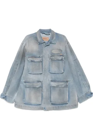 CULTURA Veste en jean à patch logo
