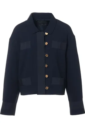 CHANEL Veste à col contrastant