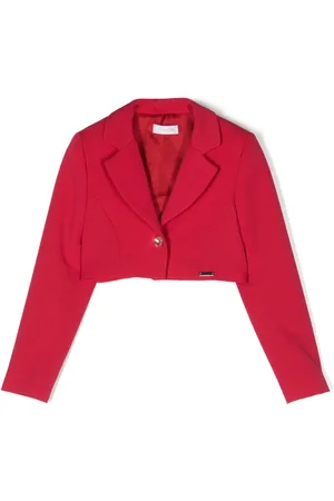 MONNALISA Blazer crop à simple boutonnage