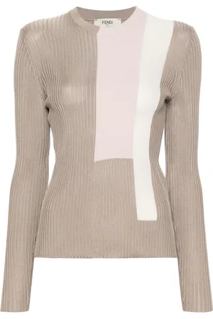 Fendi Pull à design colour block