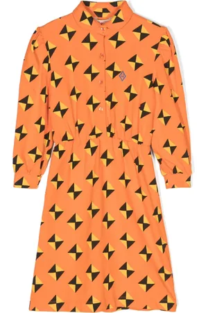 The Animals Observatory Robe en coton à imprimé graphique Pigeon