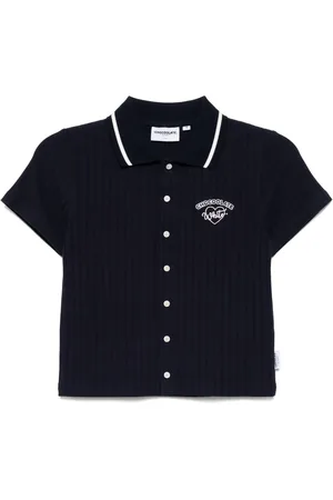 Chocoolate Polo en maille à design nervuré