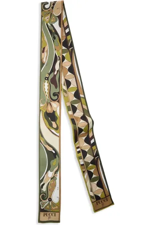 Puccini Foulard en soie à imprimé graphique