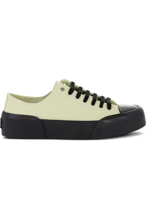 Jil Sander Baskets en toile à lacets