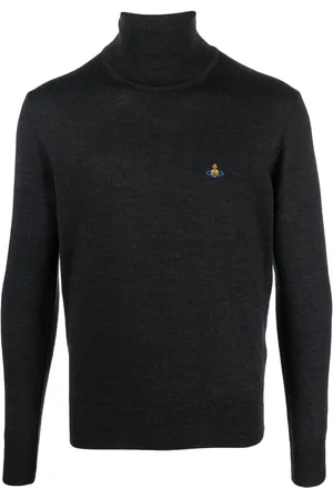 Vivienne Westwood Pull en maille fine à logo Orb brodé