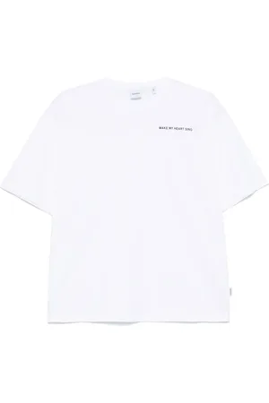 Aspesi T-shirt en coton à slogan imprimé