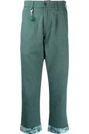 CLOT Pantalon droit à ourlet retroussé