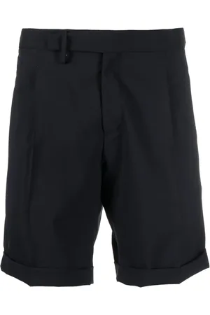 BRIGLIA Short en laine vierge mélangée à bords plissés
