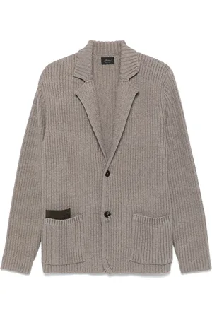 BRIONI Blazer en maille nervurée