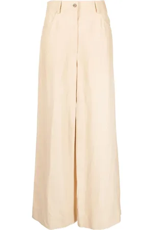 Alberta Ferretti Pantalon palazzo à taille haute