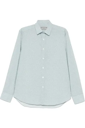 CANALI Chemise imprimée à détail noué
