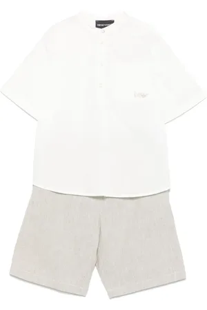 Emporio Armani Short à logo brodé