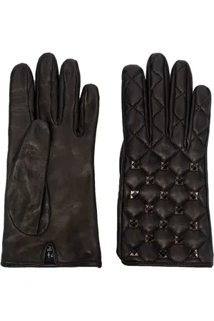 Philipp Plein Gants en cuir à détails de clous