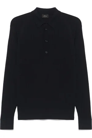BRIONI Polo en maille à design nervuré