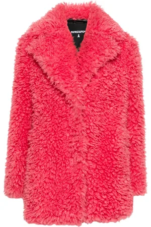 Patrizia Pepe Veste boutonnée en fourrure artificielle