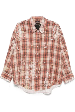 R13 Chemise à col tombant