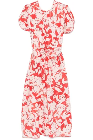 Victoria Beckham Robe imprimée mi-longue en cady
