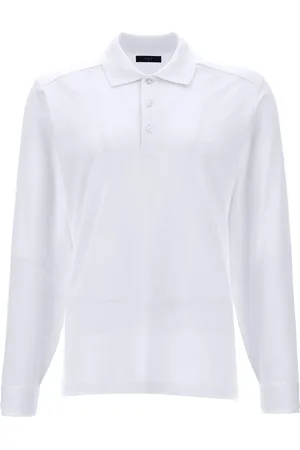 FAY Polo en coton à logo brodé