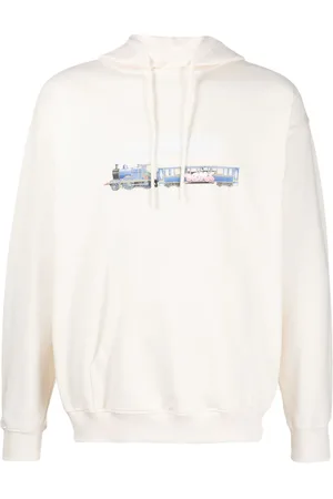 Drôle de Monsieur Hoodie en coton à imprimé graphique