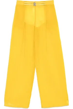 GENNY Pantalon en organza à design nervuré