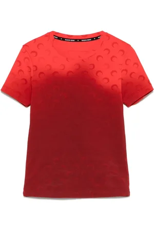 Marine Serre T-shirt Moon à effet délavé