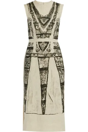 Erdem Robe à imprimé graphique