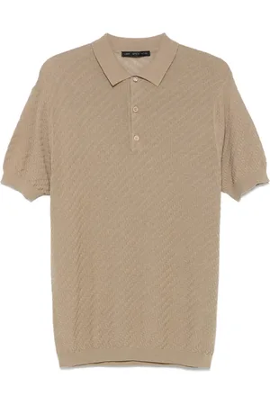 LOW BRAND Polo à design tressé