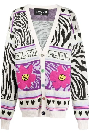COOL T.M Cardigan en maille intarsia
