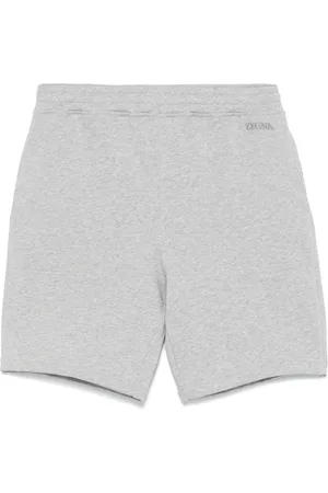 Ermenegildo Zegna Short de sport à logo brodé