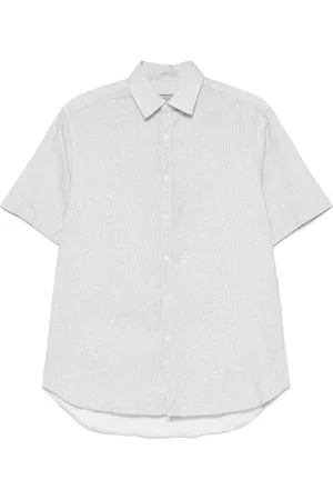 CANALI Chemise imprimée à détail noué