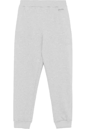 Ermenegildo Zegna Pantalon de jogging à logo brodé