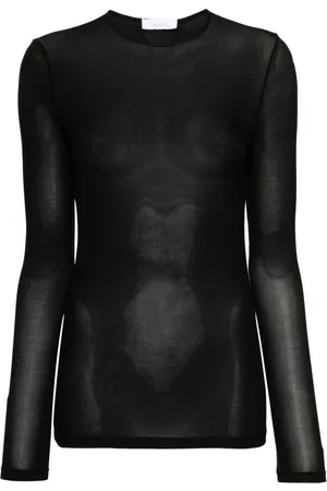 Paco rabanne T-shirt à effet de transparence