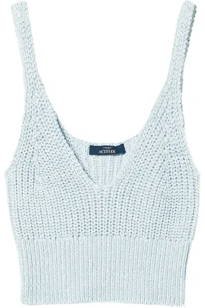 Twin-Set Haut en maille à coupe crop