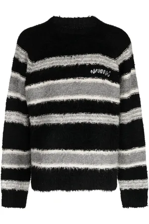 Nahmias Sweat rayé à logo brodé