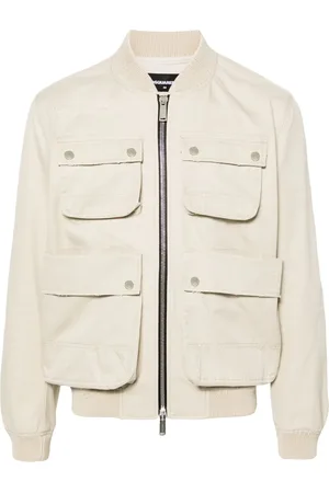 Dsquared2 Veste bomber en coton à fermeture zippée