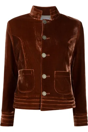 Isolda Veste en velours Ferradura à boutonnière
