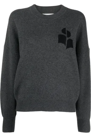Marant Etoile Pull à logo en intarsia
