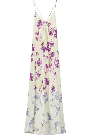 Jil Sander Robe longue à fleurs