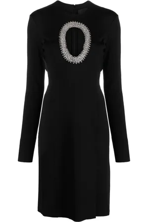 Givenchy Robe mi-longue à ornements en cristal