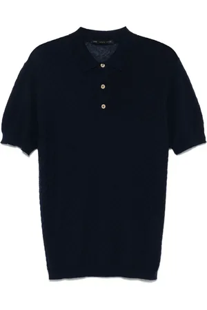 LOW BRAND Polo à design tressé