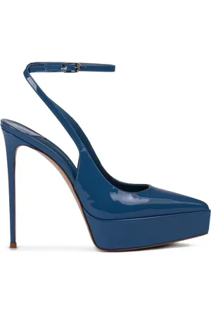 LE SILLA Escarpins en cuir verni Uma à semelle plateforme
