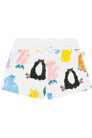 Stella McCartney Short à imprimé chat