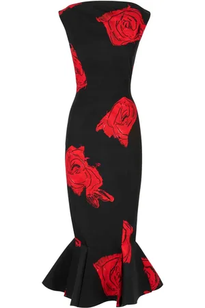 Marni Robe fleurie à ourlet plus long au dos