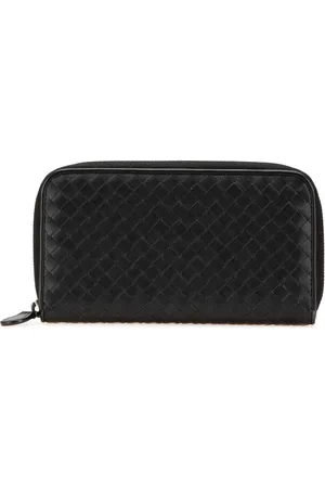 Bottega Veneta Portefeuille continental en cuir Nappa Intrecciato à fermeture zippée (2012-2024)