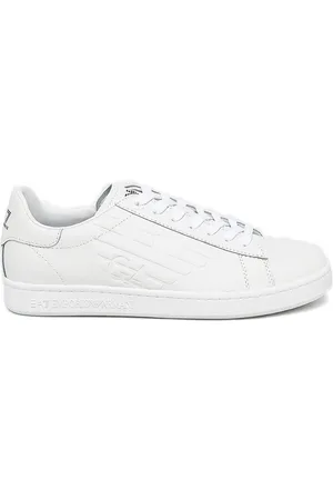 EA7 Baskets en daim à logo embossé