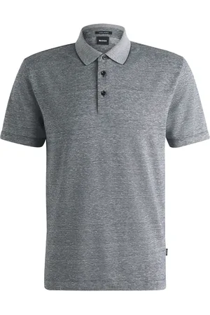 HUGO BOSS Polo en lin mélangé