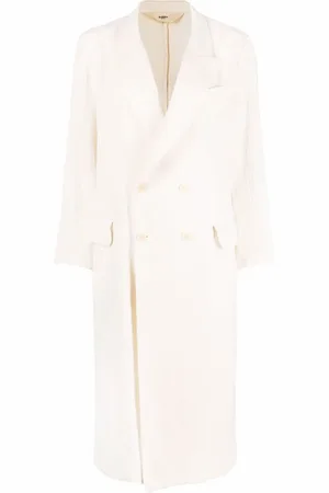 BARENA Manteau mi-long à revers pointus