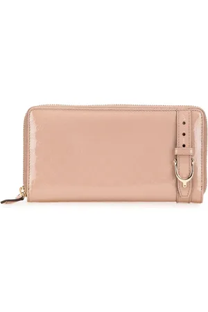 Gucci Portefeuille continental Nice Zip Around en cuir verni Microguccissima (2000-2015)
