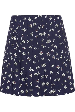 Prada Jupe plissée à fleurs en jacquard
