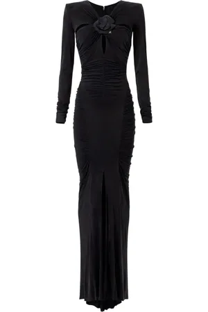 Elisabetta Franchi Robe longue froncée